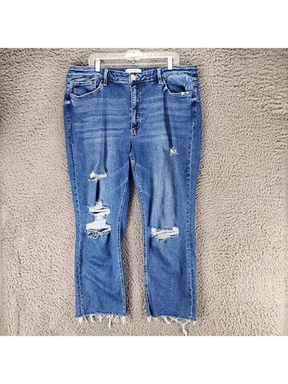Vervet Jeans Womens 22W Blue Stretch Denim Consistent High Rise Slim Straight